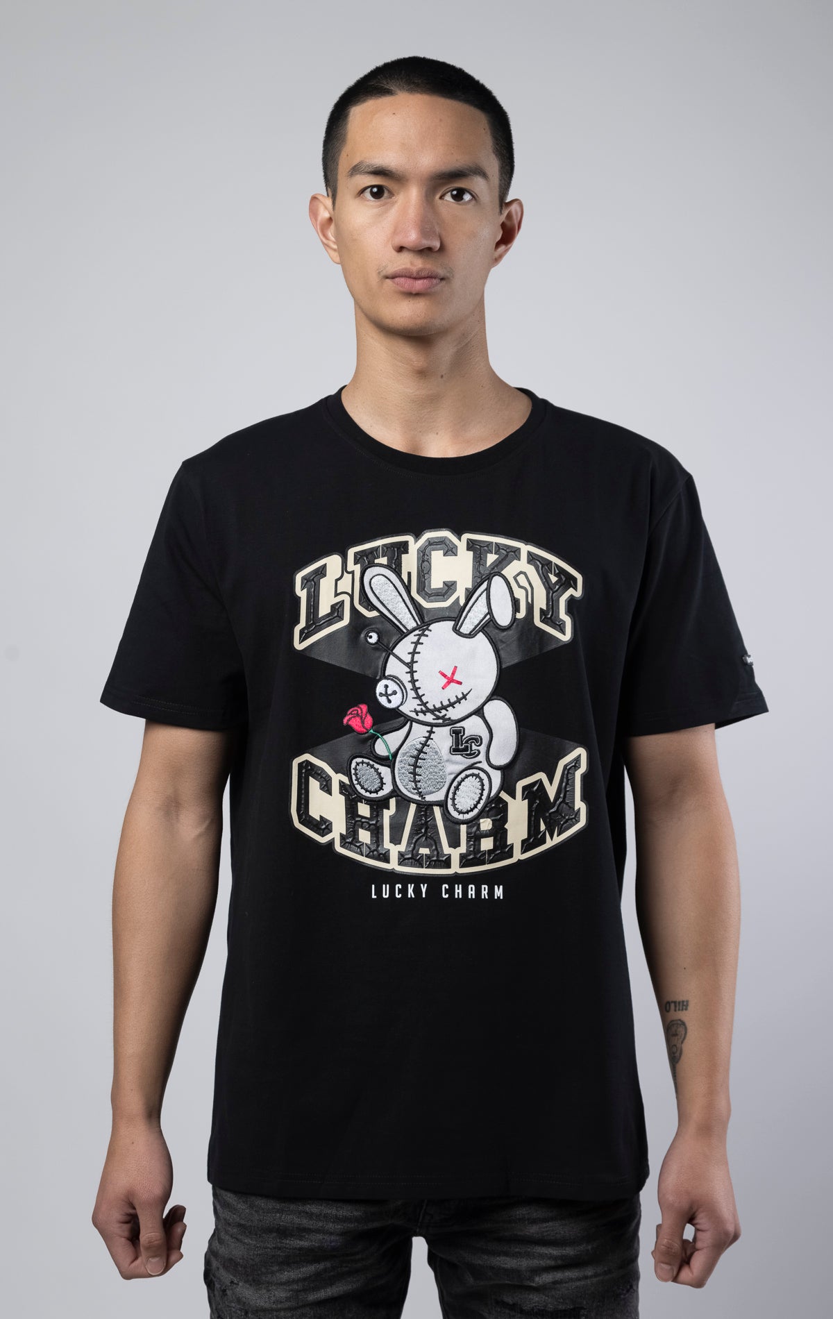 BKYS 3D LUCKY CHARM T-shirt - features slim fit and 3D bunny graphic